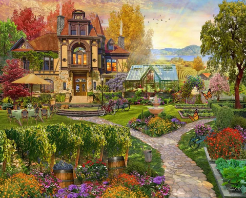 Jigsaw Puzzle - Vineyard Retreat - 500 piece