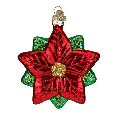 Poinsettia Star Ornament Old World Christmas on its-ornamental.com