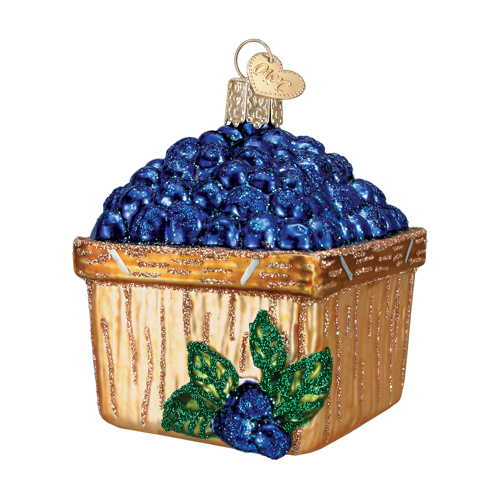 Basket of Blueberries Ornament Old World Christmas on its-ornamental.com