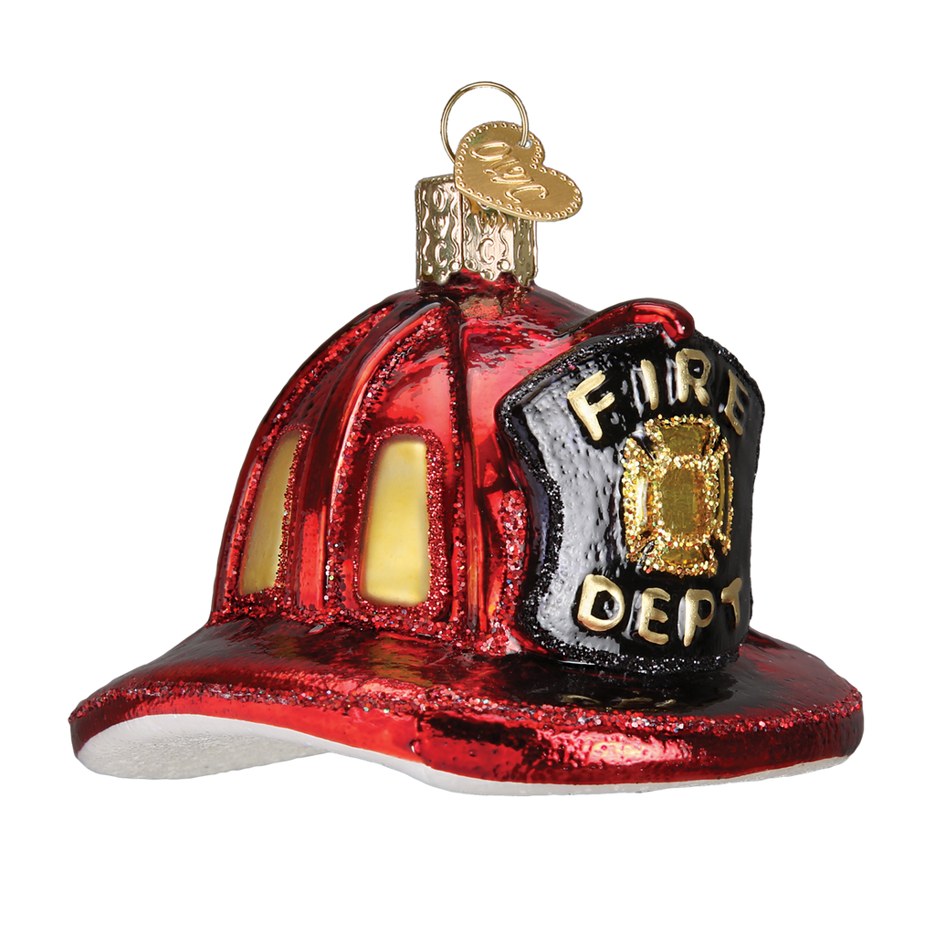 Fireman's Helmet Ornament Old World Christmas on its-ornamental.com