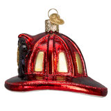 Fireman's Helmet Ornament 2 Old World Christmas on its-ornamental.com