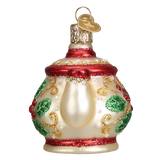 Holly Teapot Ornament 2 Old World Christmas on its-ornamental.com