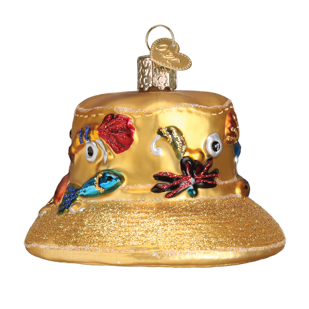 Fisherman's Hat Ornament Old World Christmas on its-ornamental.com