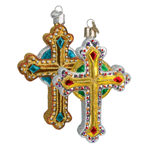 Jeweled Cross Ornament Old World Christmas on its-ornamental.com