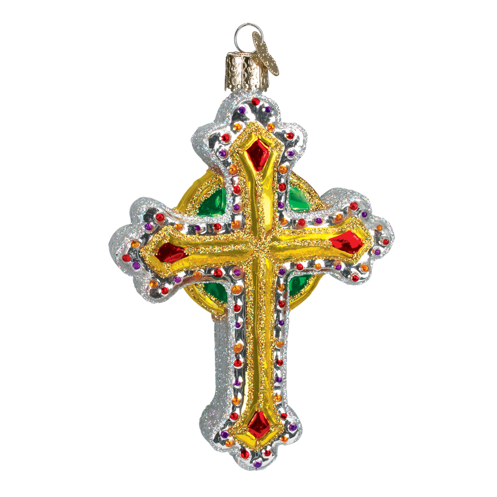 Jeweled Cross Ornament 2 Old World Christmas on its-ornamental.com