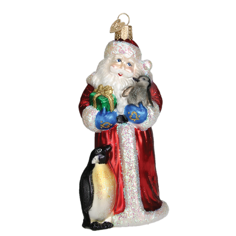 Santa with Penguin Pals Ornament Old World Christmas on its-ornamental.com