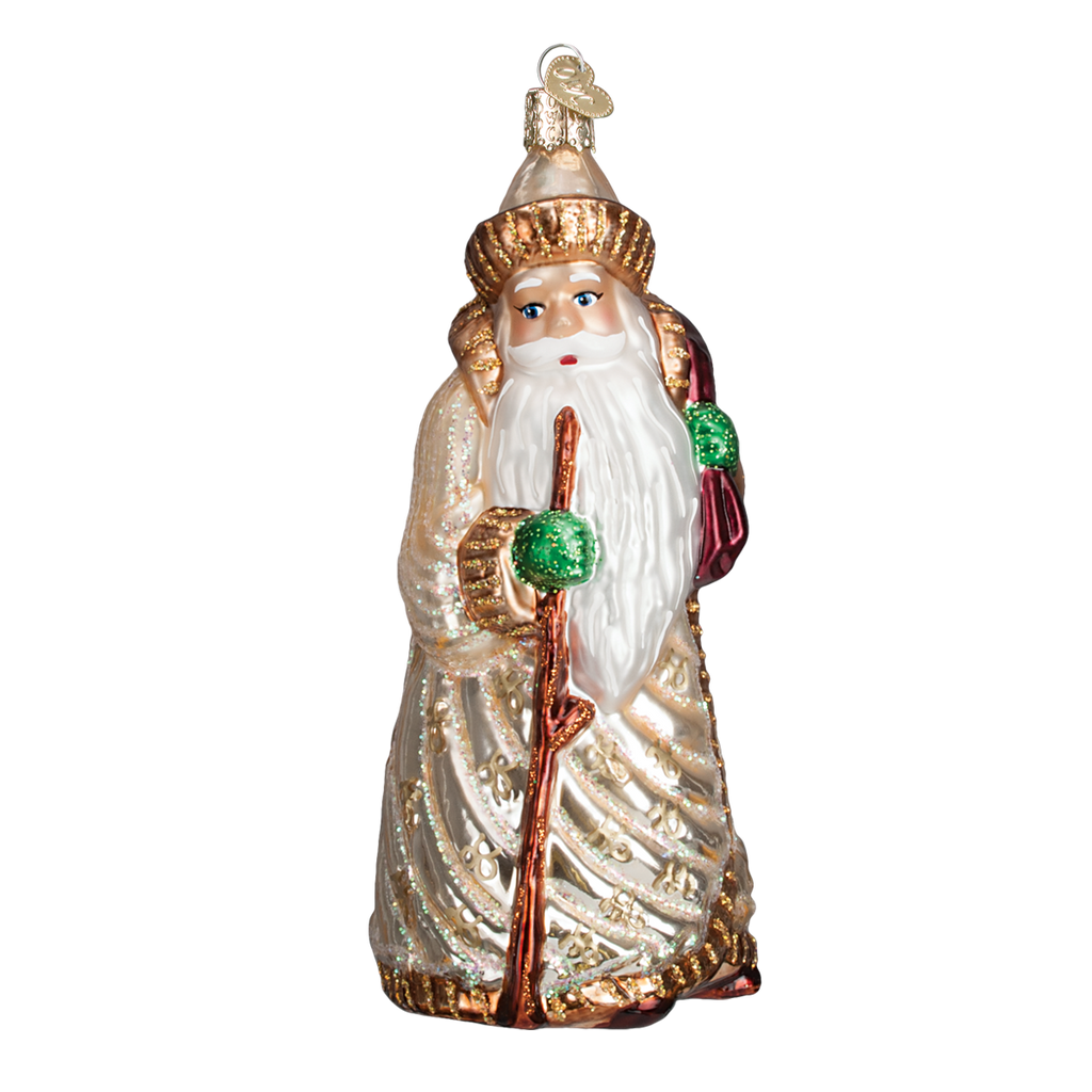 Golden Santa Ornament Old World Christmas on its-ornamental.com