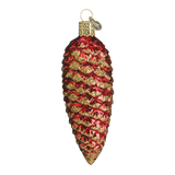 Shimmering Cone Ornament red Old World Christmas on its-ornamental.com