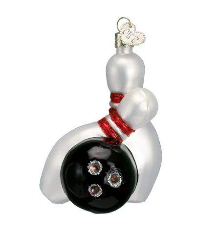 Bowling Ball & Pins Ornament
