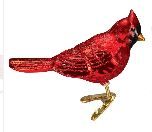 Cardinal - Shiny Red Northern Cardinal Ornament