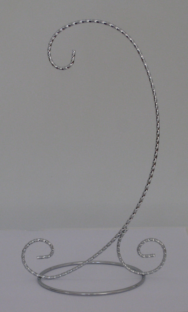 Display Stand 1-Hook Silver Twisted Wire on its-ornamental.com