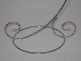 Display Stand 1-Hook Silver Twisted Wire Base on its-ornamental.com