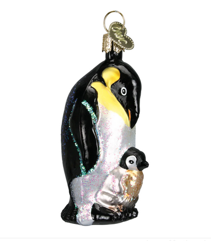 Emperor Penguin w/Chick Ornament