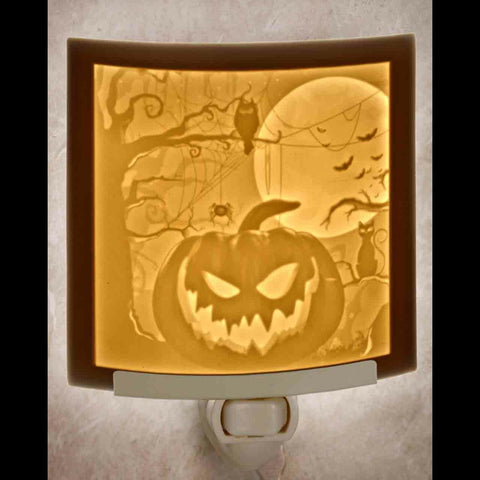 Lithophane Night Light - Halloween Pumpkin