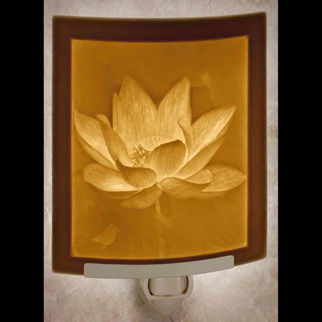 Lithophane Night Light - Lotus Flower